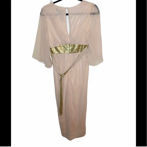 London dress pink & Gold Ria Dress - Women size 6 - Picture 4 of 8